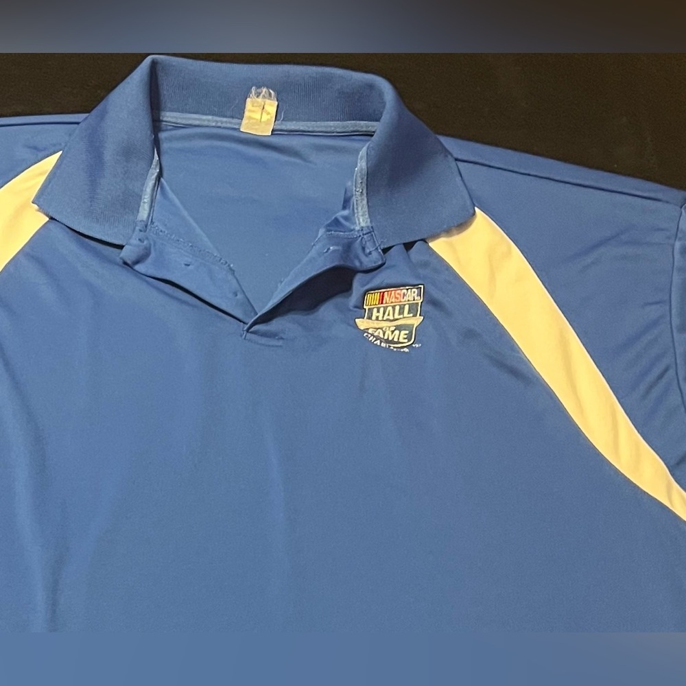 GUC NASCAR Hall of Fame polyester Polo Shirt Men’s 2XL, 1st pic is truest color